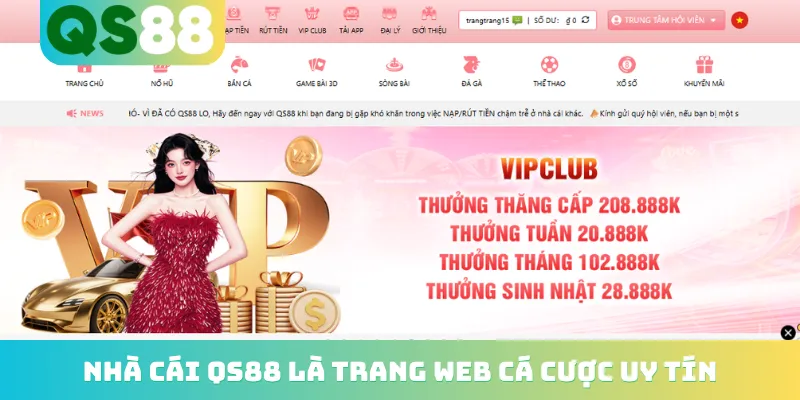 Trang chủ 10 Nhà cái QS88 là trang web cá cược uy tín